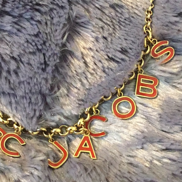 Rare Marc by Marc Jacobs Gold Toned & Red Enameled Necklace - Picture 14 of 16